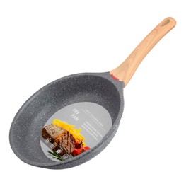 hansubute Induction Nonstick Frying Pan,Light Weight Skillet,Healthy Non Toxic Omelet Pan,All Stoves Compatible Egg Pan (grey, 9.5inch)