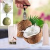 JALCH Coconut Opener Set Effortlessly Crack Open Coconuts with Stainless