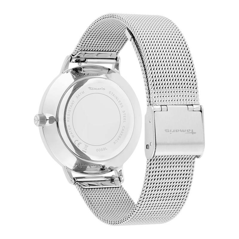 Tamaris Wristwatch, Silver / black