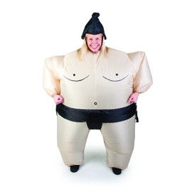Funtime Gifts PT8200SU Sumo Inflatable Costume, Adults, Multicoloured, One Size
