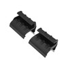 INFINAUTO Pair Black Left Right Soft Top Rear Window Clips