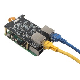 ZDE ZP595 PCIe to Dual 2.5G Ethernet Port HAT Expansion Board For Raspberry Pi 5