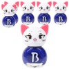 Bably Kids Nail Cat Sticker Type Children's Manicure, Blue Ping, 6 Pieces / 바블리 키즈네일 냥이 스티커형식 어린이매니큐어, 블루핑, 6개