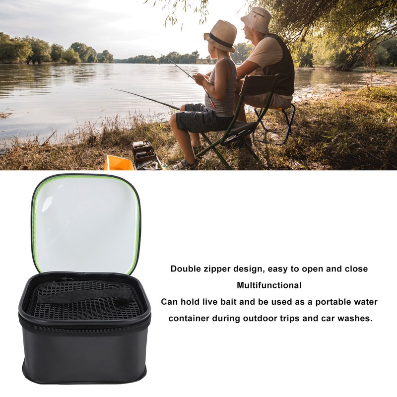 Live Fishing Bait Bucket Multi Functional High Capacity Durable EVA