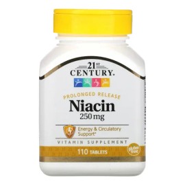 Niacina Vitamina B3 Premium 250 Mg 110 Tabletas Eg N9 Sabor Sin sabor