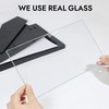 Hongkee 4x6 Oak Wood Picture Frame Collage, Real Glass and