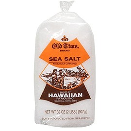 Hawaii White Sea Salt From the Hawaiian Islands - 2lb Bag - PACK OF 4