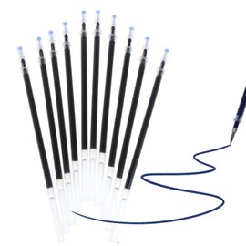 Pack of 10 Blue Ballpoint Pen Refills Compatible with Legami Tip 0.5 mm Height 13 cm for Erasable Pens Office (Blue)