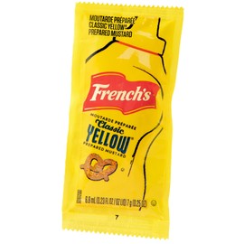 French's Classic Yellow Mustard Packets, 1500 count - One 1500 Count Individual Yellow Mustard Packets, Perfect Single-Serve Size for Delivery and Takeout Orders