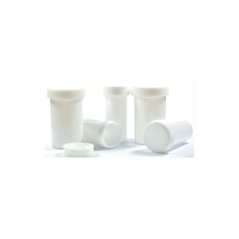 16oz White Plastic Ointmant Jars with Lids -(24Pcs/box)