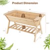 Giantex Raised Garden Bed, Wood Planter Raised Bed with Storage