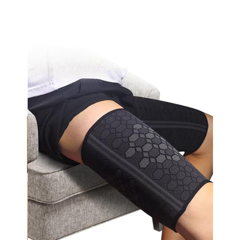 Thigh Compression Support Sleeve (2 per Pack), Breathable with Adjustable