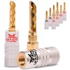 NAUC Hollow Banana Plugs for Speaker Cable - Pack of