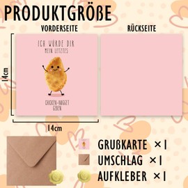 Sugeru Funny Birthday Card, Funny Birthday Card, Best Friend Gifts, Birthday Card, Man Funny Card, Sweet Gifts (I Would Give You My Last Chicken Nugget)