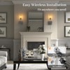 ThyFenno Battery Operated Wall Sconce with Remote Control Set of
