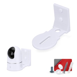Adhesive Baby Monitor & Security Camera Wall Mount Holder Shelf for Eufy Wyze Nanit Infant Optics Wansview Blink TP Link Kasa Ring & More, Easy to Install Bracket, Reduce Blind Spots & Clutter (W03)