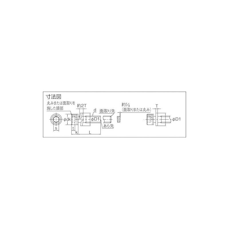 TRUSCO(トラスコ) 六角穴付組込ボルト 三価黒I-3 サイズM4×15 10本入 B877-0415
