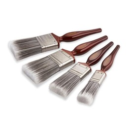 4 Piece Hamilton Perfection Max Stroke Soft Synthetic Flat Brush Set (1 x 1", 1 x 1.5", 2 x 2")