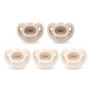 NUK Chupetes de ortodoncia cómodos 100% silicona, 0-6 meses, moda