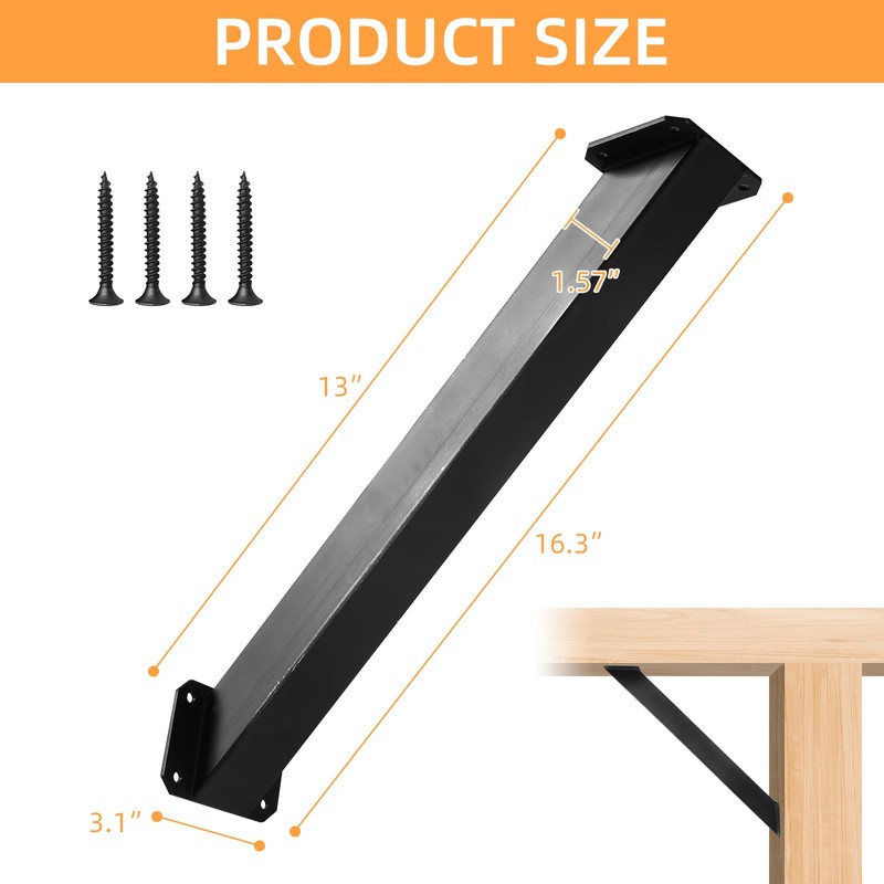 4PC 45 Degree Angle Support Bracket 45-Degree Angle Corner Braces