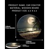 2 Pack Universal Ceramic Car Coasters Tropical Beach Palm Tree