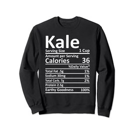 Kohle Nutrition Thanksgiving Kostüm Food Facts Weihnachten Sweatshirt