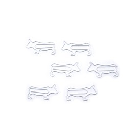 Butler in the Home Cow Bull Shaped Paper Clips Great for Paper Clip Collectors or Office Gift - Comes in Round Tin with Lid and Gift Box (White 100 Count)