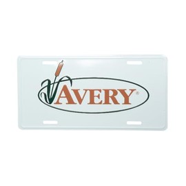 Avery License Plate - Durable Weather-Resistant Easy-Mount Metal Hunting Plate for Trucks, Trailers, SUVs, UTVs, Standard Size Car Tag