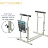 Drive Medical MDS Stand Alone Toilet Safety Rail, White, EA