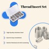 Gugxiom 50Pcs Stainless Steel Thread Repair Kit, Threaded Inserts for