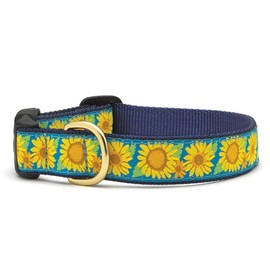 Up Country Bright Sunflower Dog Collar