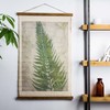 American Art Decor Fern Leaf Wall Scroll Tapestry with Rope