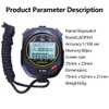 LAOPAO Stopwatch, 1/100 seconds Precision 60 Memories Large Display Daily