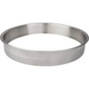 12" Diameter 2" Height Brushed Stainless Steel Trash Can Ring