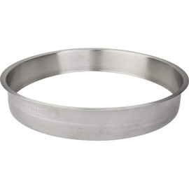 12" Diameter 2" Height Brushed Stainless Steel Trash Can Ring