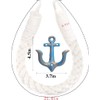 Amerla 2 Pcs White Nautical Rope Toilet Paper Holder Wall-Mounted