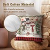Giwawa Winter Snowman Throw Pillow Covers 18x18 Inch Set of