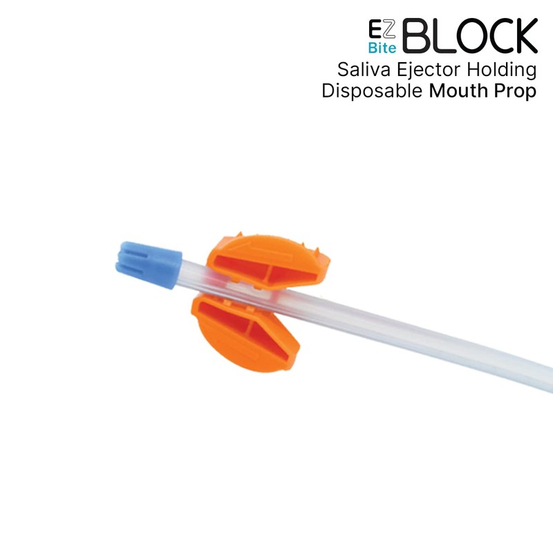 EZ Bite Block™ 2-in-1 Disposable Bite Block with Saliva Ejector