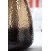 ANDALUCA Decorative Metal Vase with Hammered Rustic Bronze Ombre Finish