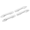 4PCS Exterior Door Handle Cover Trim ABS Chrome Self Adhesive