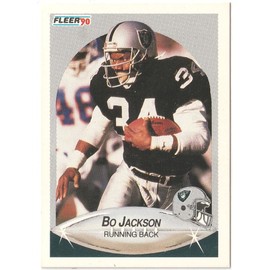 1990 Fleer Football Bo Jackson Raiders Card #256 WN17