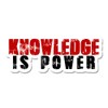 Bargain Max Decals Knowledge is Power Window Laptop Car Sticker