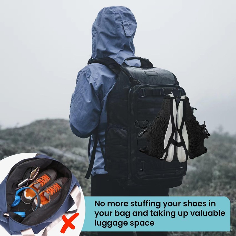 NIOIPXA Footwear Clip for Outdoor Climbing Trip,Shoe Holster for Backpack