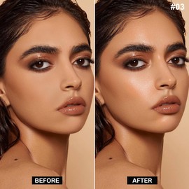 Boobeen Face Liquid Highlighter Makeup Stick, Long-lasting Waterproof Shimmer Bronzer, Silky Smooth Cream Highlighter, Three-dimensional Shimmer