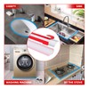 39 Inch Shower Threshold Water Dam, Transparent Flexible Silicone Water
