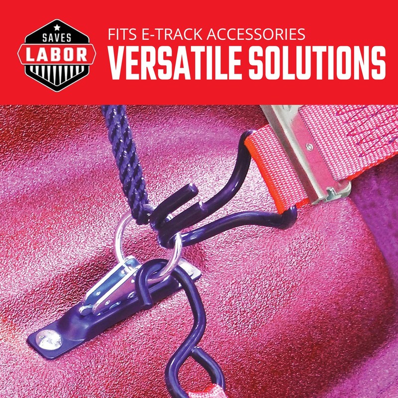 SNAP-LOC E Track Hook-Ring Adaptor, E Track Tie Downs For