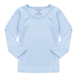 AVAUMA Baby Boys Girls Pajama Set Kids Toddler Snug fit Ribbed Sleepwear pjs for Daily Life Style (XL/Sky Blue(L))