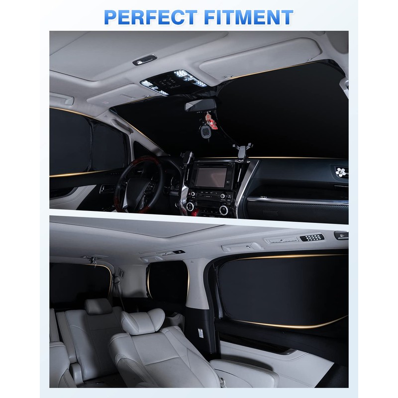 Canvcle Windshield Sun Shade for 2022-2025 2026 Toyota Tundra Sunshade