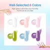 ROSALIND Poly Nail Gel, 6 Pieces, 10 ml, UV LED