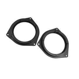 Motoforti Universal Speaker Spacer Adapter, Subwoofer Mounting Spacer, 6.5", Plastic, Black, 2pcs